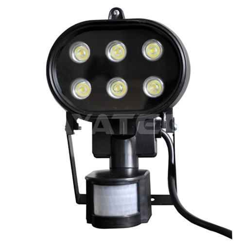 6W PIR-sensorlys LED-spotlys